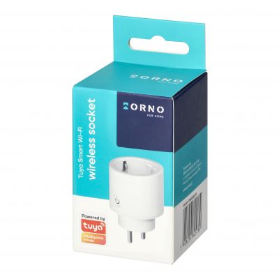 Gniazdo bezprzewodowe Tuya Smart Wi-Fi, Schuko, białe (OR-SH-17500(GS)/W)