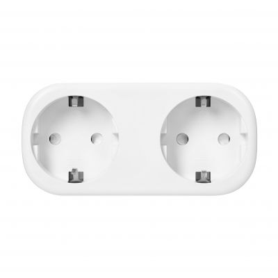 Rozgałęźnik bezprzewodowy podwójny Tuya Smart Wi-Fi, Schuko, biały (OR-SH-17510(GS)/W)