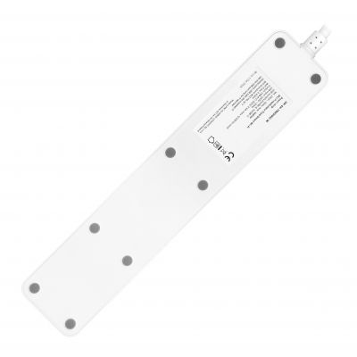Przedłużacz z 3 gniazdami Schuko z uziemieniem i wyłącznikiem 2xUSB, Tuya Smart Wi-Fi, biały (OR-SH-17520(GS)/W)