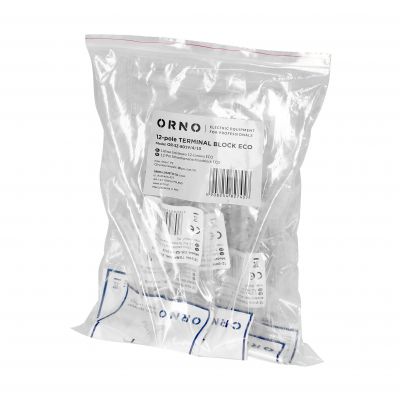 Listwa zaciskowa 12-torowa ECO, max.4mm2,PE, 10 szt. OR-SZ-8019/4/10 ORNO (OR-SZ-8019/4/10)