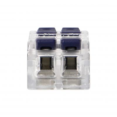 Złączka instalacyjna zaciskowa 2-przewodowa, dwustronna; na dowolny przewód 0,75-4mm2; IEC 250V/32A; (OR-SZ-8021/2/50)