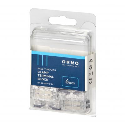 Złączka instalacyjna zaciskowa 2-przewodowa, dwustronna; na dowolny przewód 0,75-4mm2; IEC 250V/32A; (OR-SZ-8021/2/B6)