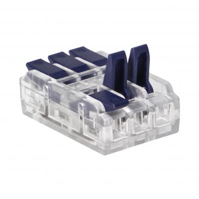 Złączka instalacyjna zaciskowa 3-przewodowa, dwustronna; na dowolny przewód 0,75-4mm2; IEC 250V/32A; (OR-SZ-8021/3/B4)