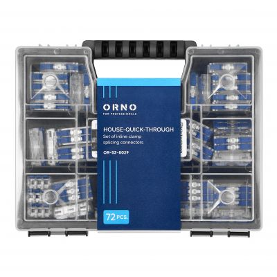Zestaw złączek przelotowych HOUSE-QUICK-THROUGH, 72 szt. (OR-SZ-8029)