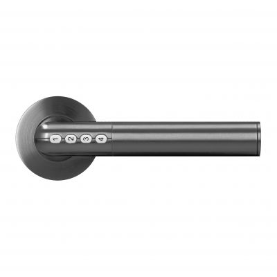 Klamka z zamkiem szyfrowym IP20 , Otwieranie na PIN i Bluetooth, czarny (OR-ZS-850/B)