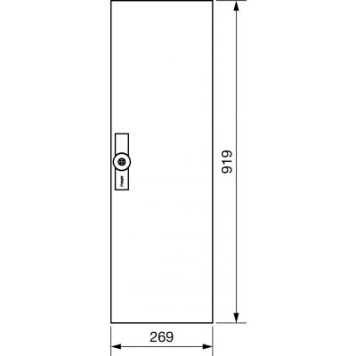 univers Drzwi prawe do obudowy IP54 950x300mm FZ013W HAGER (FZ013W)