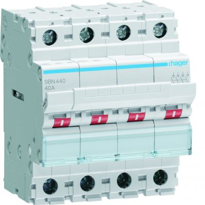 Modułowy rozłącznik izolacyjny 4P 40A 400V SBN440 HAGER (SBN440)