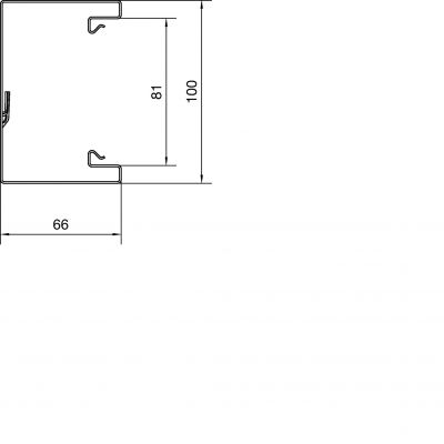 tehalit.BRS Podstawa 100mm stalowa jasnoszara BRS6510017035 HAGER (BRS6510017035)