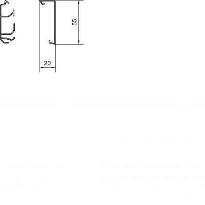 tehalit.SL Pokrywa 20x55 klon SL200552D3 HAGER (SL200552D3)