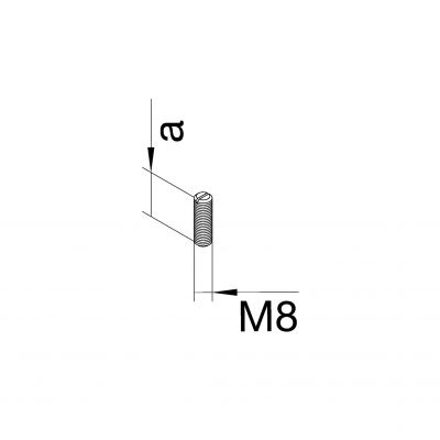 tehalit.BK Śruba M8x65 BK BKZNS65 HAGER (BKZNS65)