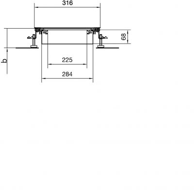 tehalit.BK Kanał współpoziomy wanna stalowa BKW 300x(70-110)mm stal BKW300070 HAGER (BKW300070)