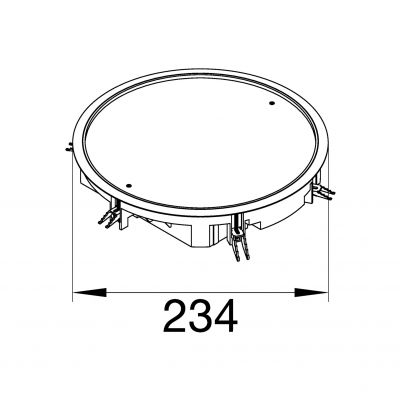 tehalit.VE-EE Pokrywa pełna VDR06 fi215 wykładzina 12mm czarny PA VDR06129005 HAGER (VDR06129005)