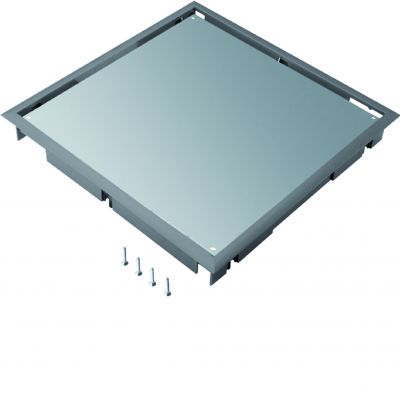 tehalit.VE-EE Pokrywa pełna płytki montaż Q08 294X294 5mm stal szary PA BDQ08057011 HAGER (BDQ08057011)