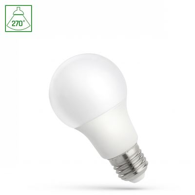 Żarówka LED GLS E27 230V 9W zimna biel SPECTRUM (WOJ+14612_9W)