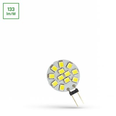 LED G4 12V 1,2W 12 LED CW 20mm  WOJ+13785 Spectrum Led (WOJ+13785)