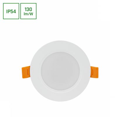 Oprawa downlight DURE 3 5W NW b. neutralna 230V 110st IP54 IK06 95x31 BIAŁY okrągła zasilacz zintegrowany Spectrum LED (SLI043021NW_PW)