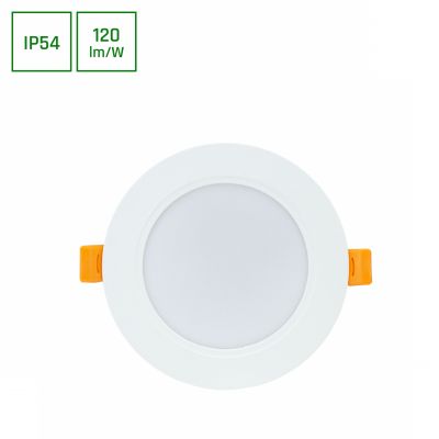 Oprawa lampa DURE 3 DOWNLIGHT 8W ciepła biel 230V 110st IP54 IK06 118x31 BIAŁY okrągła zasilacz zintegrowany SLI043022WW_PW (SLI043022WW_PW)