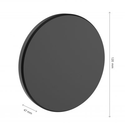 Lampa elewacyjna PIATTA 9W CCT ciepła/neutralna/zimna biel IP44 CZARNY  SLI003029CCT_PW SPECTRUM (SLI003029CCT_PW)
