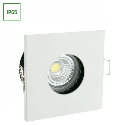 Oprawa punktowa Fiale IV GU10 250V IP65 84x84x35mm biały kwadrat  SLIP001007 Spectrum Led (SLIP001007)