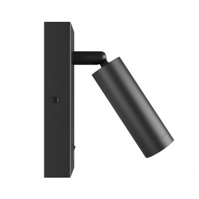 Kinkiet oprawa ścienna MADARA SLIM MR11 SWITCH KINKIET 230V IP20 38x95 CZARNY z włącznikiem Spectrum LED (SLIP003040)