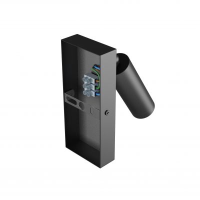 Kinkiet oprawa ścienna MADARA SLIM MR11 SWITCH KINKIET 230V IP20 38x95 CZARNY z włącznikiem Spectrum LED (SLIP003040)