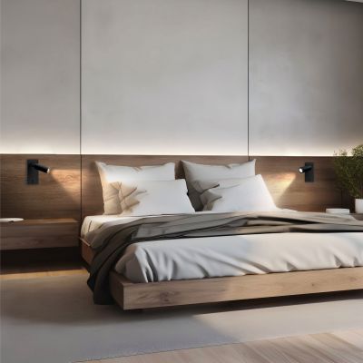 Kinkiet oprawa ścienna MADARA SLIM MR11 SWITCH KINKIET 230V IP20 38x95 CZARNY z włącznikiem Spectrum LED (SLIP003040)