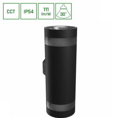 Oprawa natynkowa elewacyjna TORRE RING 18W ciepła/neutralna/zimna biel 230V (SLI003026CCT_PW)