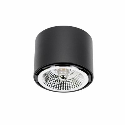 Oprawa natynkowa CHLOE AR111 GU10 250V IP20 120x85mm czarny okrągła nieruchoma  SLIP005011 Spectrum Led (SLIP005011)