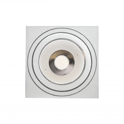 Oprawa sufitowa ruchoma natynkowa GU10 AR111 MIRORA AR111 250V IP20 145X145X85mm BIAŁY kwadratowa ruchoma  SLIP005047 Spectrum Led (SLIP005047)