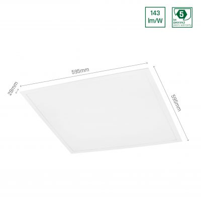 Oprawa panel ALGINE BACKLIGHT 30W neutralna biel 230V 120st IP20 600x600x28 BIAŁY 5 lat gwarancji SLI035055NW_PW (SLI035055NW_PW)