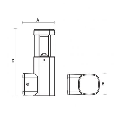 TORRE LED 230V 7W IP54 WW NAŚCIENNA  SLI003020WW Spectrum Led (SLI003020WW)