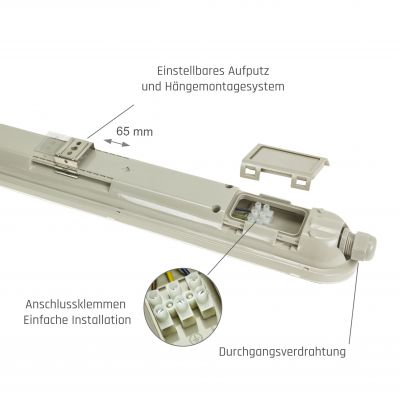 LIMEA GIGANT HERMETYK 1500mm 52W NW 230V 120st IP65 IK10 1490x72x70mm SZARY 5 lat gw. SLI028026NW_PW Spectrum Led (SLI028026NW_PW)