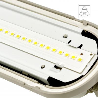 LIMEA GIGANT HERMETYK 1500mm 52W NW 230V 120st IP65 IK10 1490x72x70mm SZARY 5 lat gw. SLI028026NW_PW Spectrum Led (SLI028026NW_PW)
