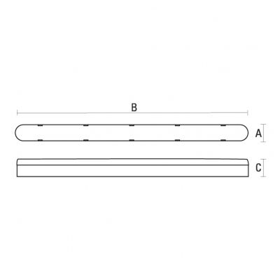 LIMEA LED SMD 5630 24W 60cm NW transparentna  SLI028100NW_TR Spectrum Led (SLI028100NW_TR)