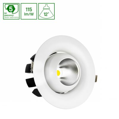 CEL MIRYDA ROUND 930 27W 230V 12st White CEL45PRO2093012W  WOJP02896 Spectrum Led (WOJP02896)