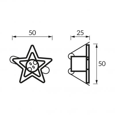 Sufitowa oprawa punktowa HL767 CHROME (01275)