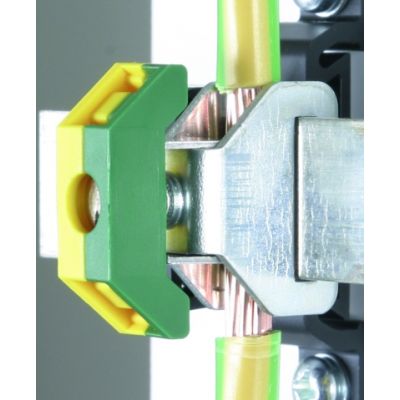 Zacisk PE na szynę SN, 18x3 mm (919015)