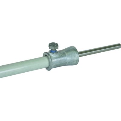 Gniazdo z adapterem fi 16 mm, drut prosty, stal nierdzewna NIRO (106340)