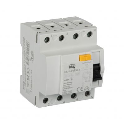 KRD10-4/40/300-B Wyłącznik różnicowoprądowy IDEAL TS 4P KRD10-4/40/300-B typ B KANLUX (38546)