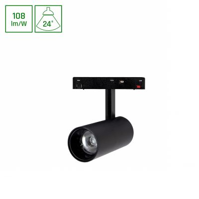 SYSTEM SHIFT BASIC - SPOT M Oprawa kierunkowa 50x110x170 mm 12W 4000Kb. neutralna CZARNY Spectrum LED (WLD+70023NW)
