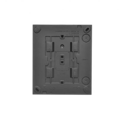 Simon Aquaclick Gniazdo wtyczkowe IP44 Schuko poczwórne 4-krotne klapka transparentna 16A 250 V~ szybkozłącza, czarny ACGSZ4C/49A KONTAKT (ACGSZ4C/49A)