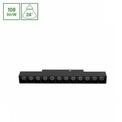 SYSTEM SHIFT BASIC - GRID S Oprawa liniowa 220mm 12W 4000K b. neutralna CZARNY Spectrum LED (WLD+70029NW)