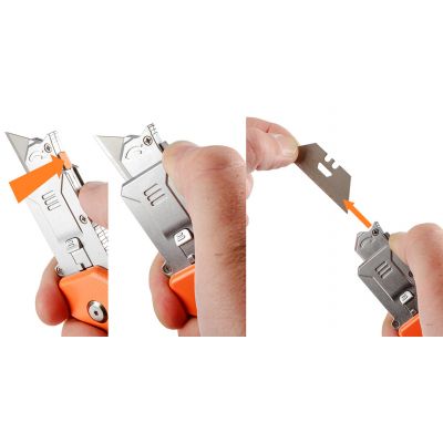 Nóż z ostrzem trapezowym ze skrobakiem 63-708 NEO GTX (63-708)