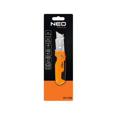 Nóż z ostrzem trapezowym ze skrobakiem 63-708 NEO GTX (63-708)