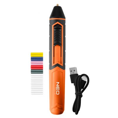 Długopis do kleju na gorąco + 10 wkładów klejowych USB-C 2000mAh 17-085 NEO GTX (17-085)