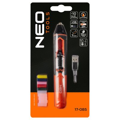 Długopis do kleju na gorąco + 10 wkładów klejowych USB-C 2000mAh 17-085 NEO GTX (17-085)