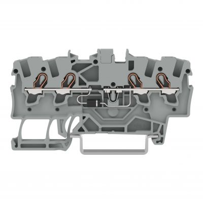 Złączka 4-przewodowa 1,5mm2 diodowa szara TOPJOBS 2001-1411/1000-410 /100szt./ WAGO (2001-1411/1000-410)