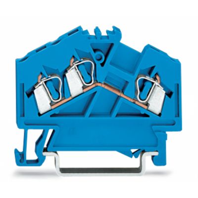 3-przewodowa złączka przelotowa 2,5mm2 niebieska 280-651 /100szt./ 280-651 WAGO (280-651)