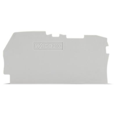 Ścianka końcowa 0,8mm szara 2102-1291 /25szt./ WAGO (2102-1291)