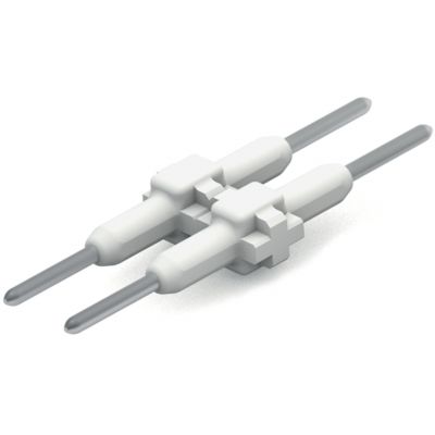 Element łączący raster 3mm 2-bieg. biały długość 17,5mm /500szt./ 2059-902/018-000 WAGO (2059-902/018-000)